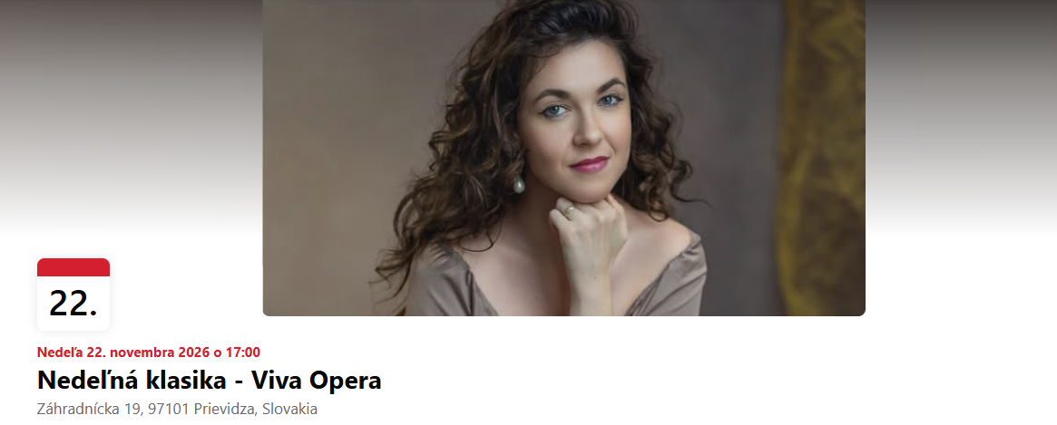 Koncert „VIVA OPERA!“ – Prievidza